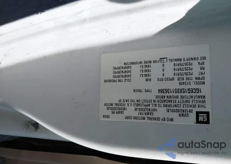 2005 Chevrolet Express из США, поврежденный, VIN 1GCEG15X051136384